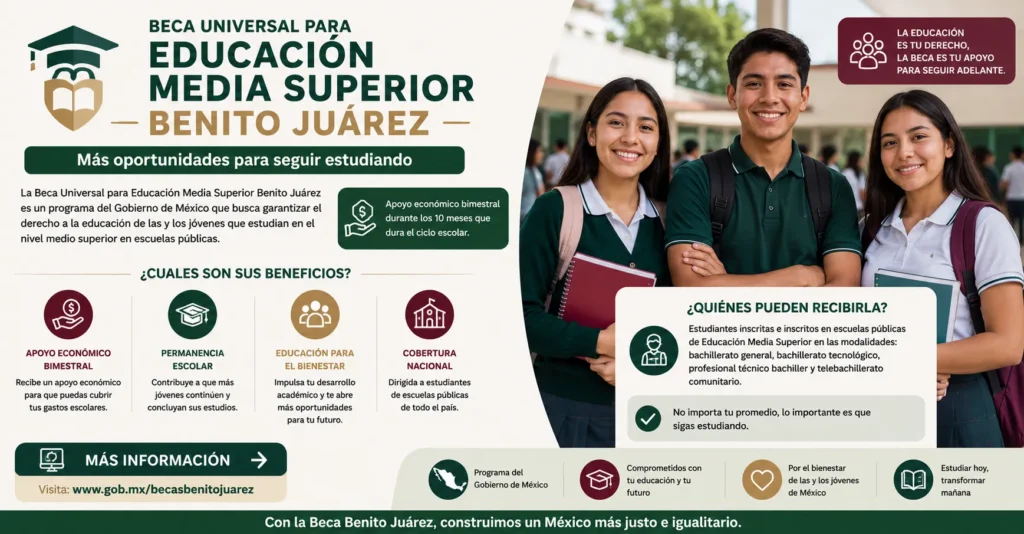 Beca Universal para Educación Media Superior Benito Juárez 🎓📚