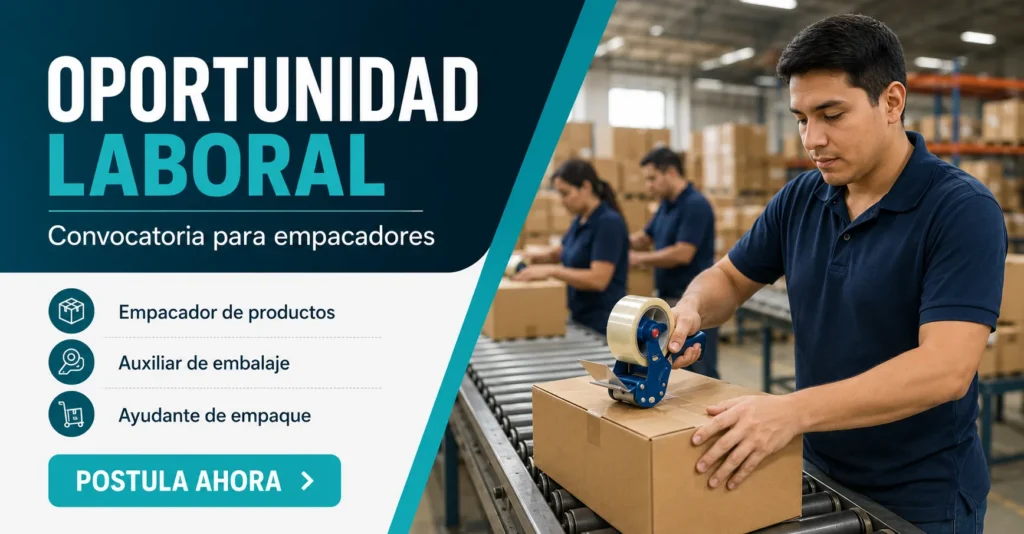 Convocatoria para empacadores 📦✨