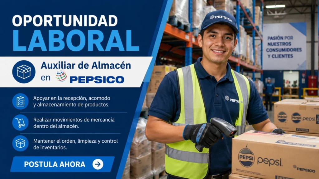 Auxiliar de Almacén en PepsiCo 📦🥤