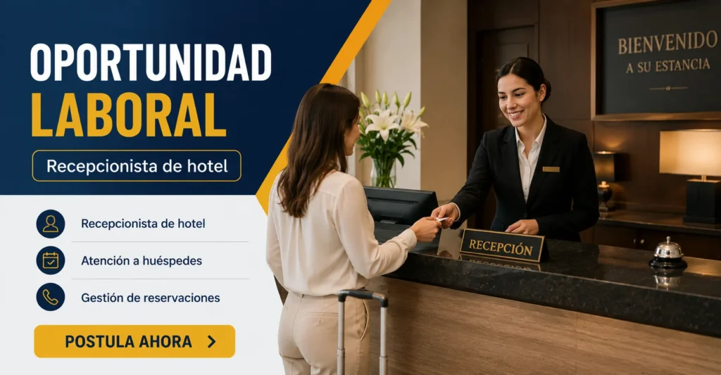 Recepcionista de hotel 🏨✨